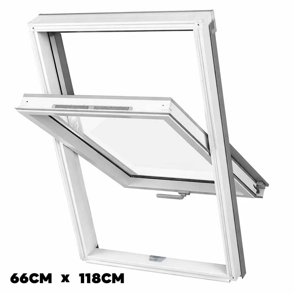 Dakea Good White Roof Window Centre Pivot 66cm x 118cm KAV F6A B910